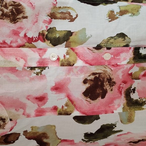 NWT Jones New York Signature Pink Conch Floral Top Size XL - Picture 2 of 11
